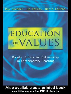cover image of Education for Values